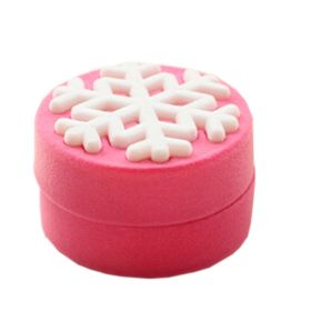 Set of 2 [Pink Snowflake]Lovely Necklace Box Jewlery Gift Display Box(2.1*1.1'')